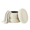 Ver imagem 2 de Puff Báu Organizador Decorativo Boucle Cookie Zahav