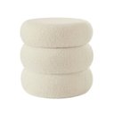Ver imagem 4 de Puff Báu Organizador Decorativo Boucle Cookie Zahav