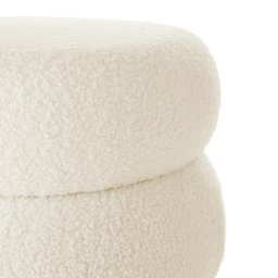 Puff Báu Organizador Decorativo Boucle Cookie Zahav - 3