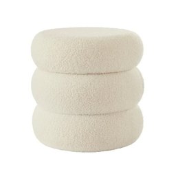 Puff Báu Organizador Decorativo Boucle Cookie Zahav - 4