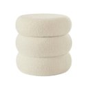 Ver imagem 4 de Puff Báu Organizador Decorativo Boucle Cookie Zahav