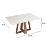 Mesa de Jantar Nikolas com Tampo Chanfrado 160x90 Freijó Off White Tana Decor - 6