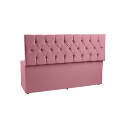 Recamier Baú 1,40m Madrid Suede Rosa Dal Poz Estofados - 2