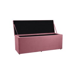 Recamier Baú 1,40m Madrid Suede Rosa Dal Poz Estofados - 3