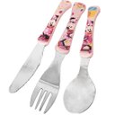 Ver imagem 1 de Conjunto de Talheres Minnie Rosa 3 Peças Garfo Faca Colher Inox Disney Infantil Simonaggio
