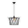 Pendente Onix Lustre de Teto Aramado Estilo Industrial Preto - 2