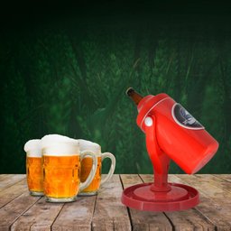 Porta Cerveja Cervegela Térmico C/ Suporte Rotativo Vermelho - 2