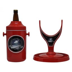 Porta Cerveja Cervegela Térmico C/ Suporte Rotativo Vermelho - 4