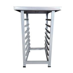 Mesa Bancada Estante Inox para Forno Turbo Convecção Gpaniz Titã Venancio Progas Saro - 4