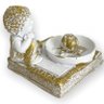 Incensário Quadrado Meditação Buda ou Ganesha-escolha a Cor:buda Sonho Dour Br 7cm - 4