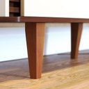 Ver mais imagens de Buffet para Sala de Jantar 3 Portas Pés de Madeira Maciça Jurerê Branco/Off White Matte/Nogueira Real