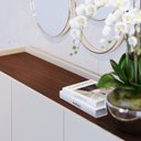 Ver imagem 6 de Buffet para Sala de Jantar 3 Portas Pés de Madeira Maciça Jurerê Branco/Off White Matte/Nogueira Real