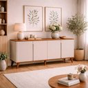 Ver imagem 3 de Buffet Aparador 4 Portas em Mdf Caixotin Imperium Cinamomo Off White