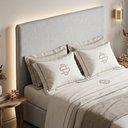 Ver imagem 5 de Cabeceira para Cama Box Casal Padrão Mirella 140cm Moderna com Frame Linho Cinza Claro - Abmaza