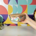 Ver imagem 7 de Pote de Vidro 800ml com Tampa de Bambu Hermético Retangular - Tud