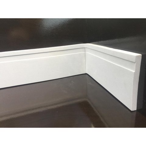 Rodapé Eva Adesivo E Flexível *maresia 10cm X 1cm 20 Metros* Cinza