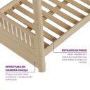 Ver mais imagens de Beliche Juvenil Montessoriano Reversivel com Rattan Madeira Maciça Wave Casatema MadeiraOriginals