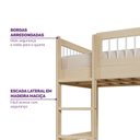 Ver imagem 6 de Beliche Juvenil Montessoriano Reversivel com Rattan Madeira Maciça Wave Casatema MadeiraOriginals