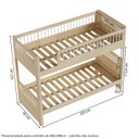 Ver imagem 3 de Beliche Juvenil Montessoriano Reversivel com Rattan Madeira Maciça Wave Casatema MadeiraOriginals