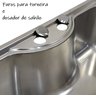 Cuba Inox Gourmet Fabrinox 65cm polida, tabua e dosador - 3