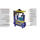 Ver imagem 2 de Compressor de Ar de Parafuso 16,4 Pcm 70 Litros Rotor Plus R4 Metalplan 4,0 Hp Monofásico 220v