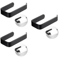 Kit 3 Portas Papel Higiênico Parede Acrílico Banheiro - 1