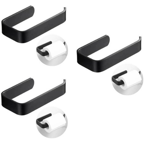 Kit 3 Portas Papel Higiênico Parede Acrílico Banheiro