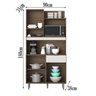 Kit Cozinha Compacta 3 Portas MDF 15007 Julia Carvalho Off White PLN - 4