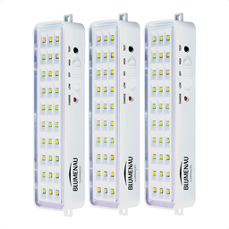 Kit 3 Luminárias de Emergência Blumenau 30 Leds Recarregável Bivolt - 5