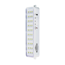 Kit 3 Luminárias de Emergência Blumenau 30 Leds Recarregável Bivolt - 1