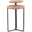 Ver imagem 3 de Mesa Lateral para Sala de Estar 2 em 1 Pés Metálicos Dari A03 Hanover Preto - Lyam Decor