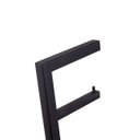 Ver imagem 2 de Papeleira Vertical Piso 1 Rolo Porta Papel Higiênico 50cm Banheiro Aço Inox Black Matte Stainless