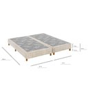 Ver imagem 5 de Base para Cama Box Queen Bipartida CR462D Estrutura em Madeira Bege Multimóveis 158cm