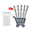 Kit Broca Haste Paralela Med 13,5 À 20,5 Din 338n - 13 Peças - 2