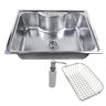 Cuba Inox Gourmet Fabrinox 65cm polida, cesto e dosador - 1
