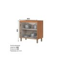 Ver imagem 3 de Módulos de Cozinha Henn Requinte Balcão Requinte C/ 2 Portas S/tampo 80cm Nature/areia-henn