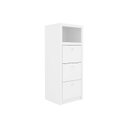Ver imagem 1 de Arquivo de Escritório ME4118 c/ 3 Gavetas e 1 Nicho Branco - Tecno Mobili