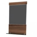 Ver imagem 6 de Gabinete para Banheiro 2 Portas 1 Gaveta com Cuba Q35 e Espelheira Legno 831W Espresso Móveis Branco/Nogal