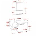 Ver imagem 3 de Gabinete para Banheiro 2 Portas 1 Gaveta com Cuba Q35 e Espelheira Legno 831W Espresso Móveis