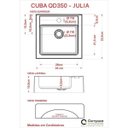 Ver imagem 4 de Gabinete para Banheiro 2 Portas 1 Gaveta com Cuba Q35 e Espelheira Legno 831W Espresso Móveis