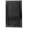 Grade de Ventilação Retangular 200x333mm Preta - ITC - 1
