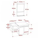 Ver imagem 3 de Gabinete para Banheiro 2 Portas 1 Gaveta com Cuba Q35 e Espelheira Legno 831W Espresso Móveis