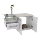Ver imagem 5 de Gabinete para Banheiro 2 Portas 1 Gaveta com Cuba Q35 e Espelheira Legno 831W Espresso Móveis Branco/Chess