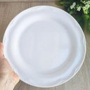 Ver imagem 6 de Conjunto 6 Pratos Rasos Porcelana 25cm Branco Relevo Cottage Redondo Germer