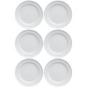 Ver imagem 1 de Conjunto 6 Pratos Rasos Porcelana 25cm Branco Relevo Cottage Redondo Germer