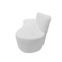 Ver imagem 6 de Sofá 2 Lugares Orgânico Curvo Madrid 150cm Couro Branco
