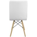 Ver imagem 4 de Kit 4 Cadeiras Gomos Eiffel Eames Fitz Dublin Estofada Base Madeira Branca