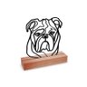 Escultura de Mesa, Buldogue Inglês 25x25cm - 5