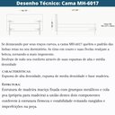 Ver imagem 6 de Cama de Casal Mh-6017 Herval Estofado Casal Colchão 158 Cm Madeira Maciça Off White Detalhe Marrom