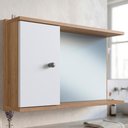 Ver imagem 2 de Armário Espelheira Lva05 1 Porta 60 Cm Lva05 Mell Branco Novam